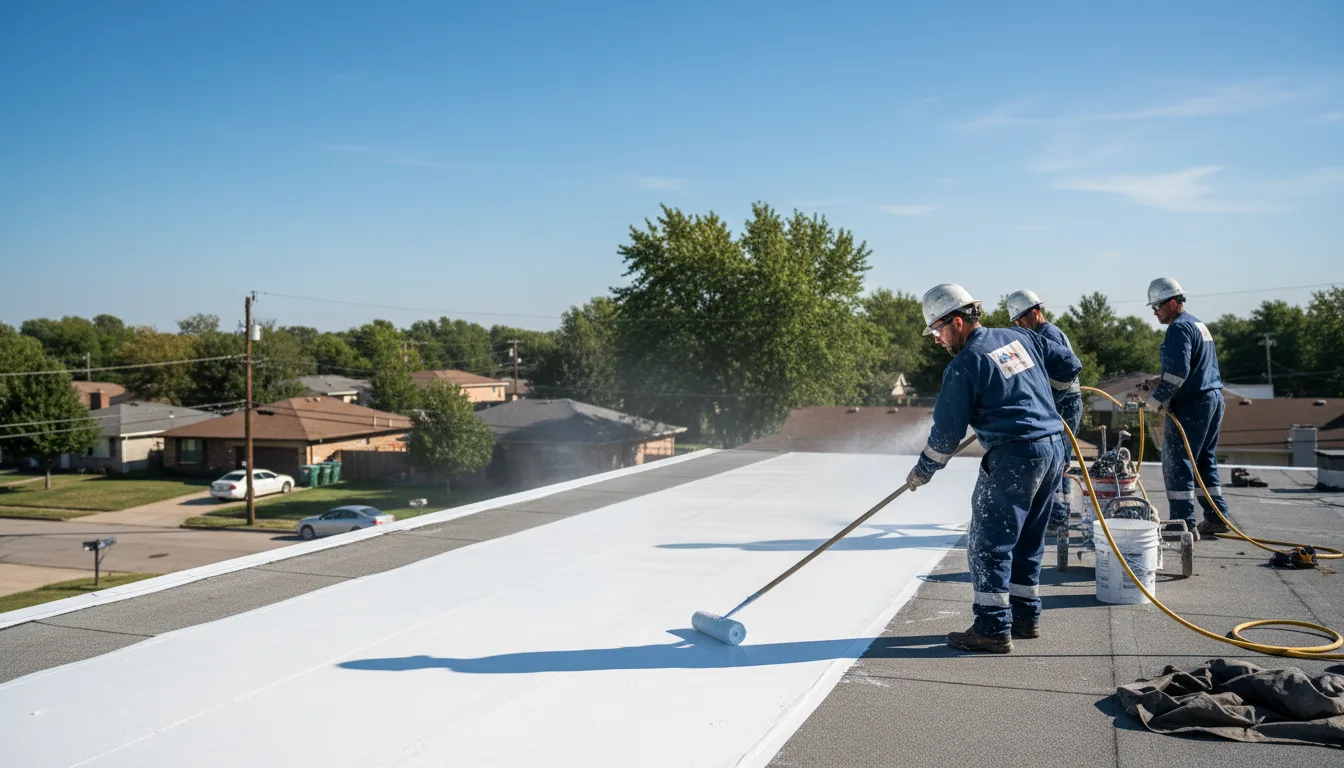 Commercial roof coating in Middleport, PA near me